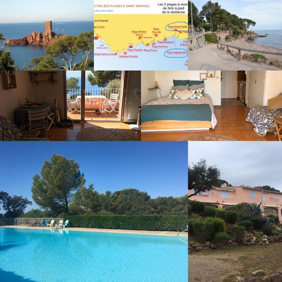 Boulouris Panorama Vue mer Saint-Raphael (Var) Exterior foto